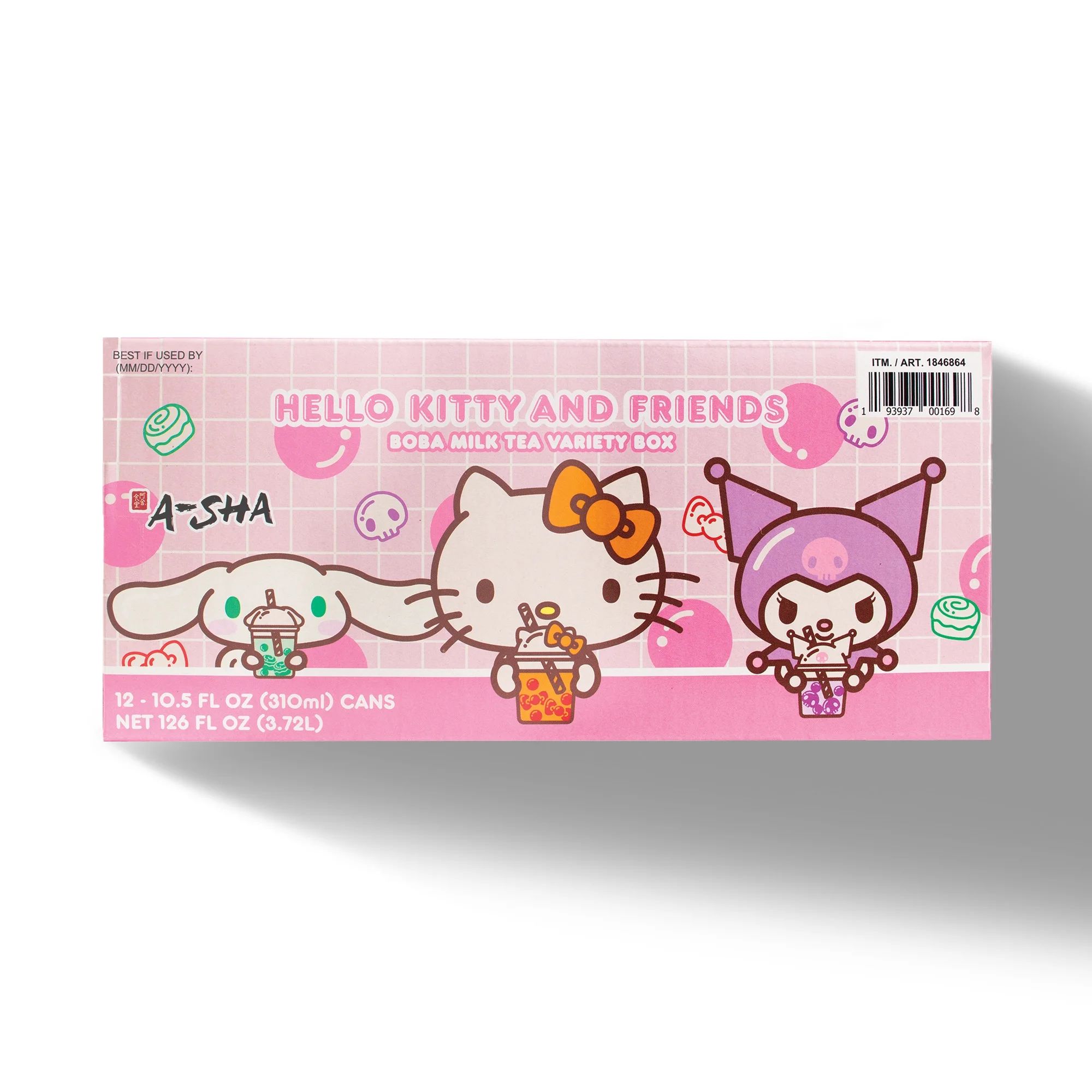 Hello Kitty Boba Milk Tea Variety Box, 12 ct., 10.5 oz.