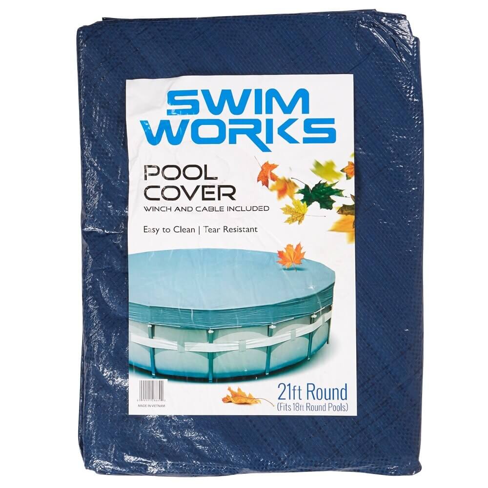 SwimWorks Round Winter Pool Cover, 21'