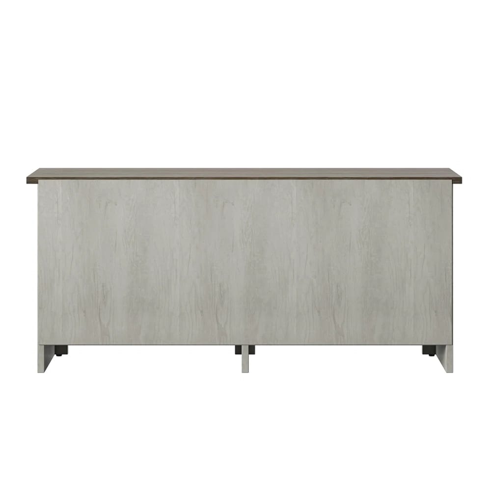Twin Star Home Storage Bench with Baskets, Fairfax Oak
