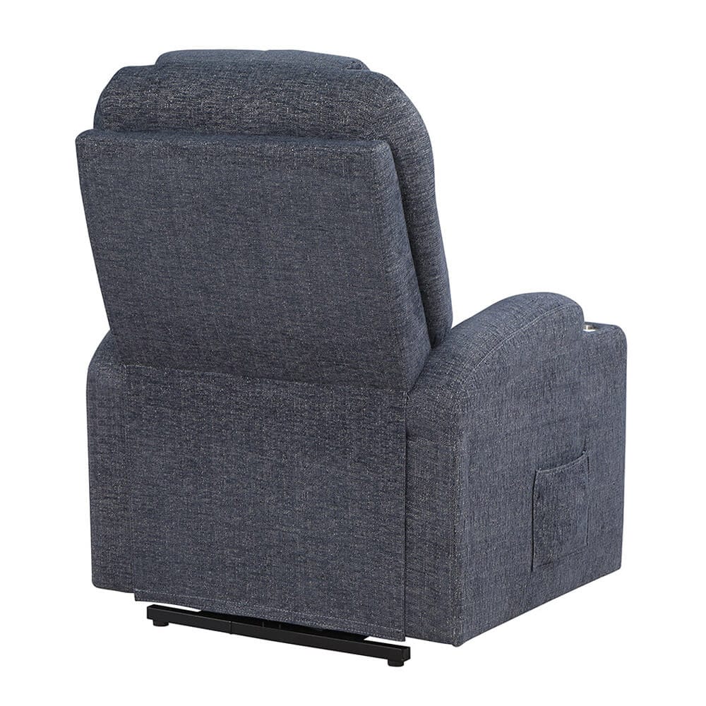 Chenille Power Lift Chair with Heat & Massage, Navy