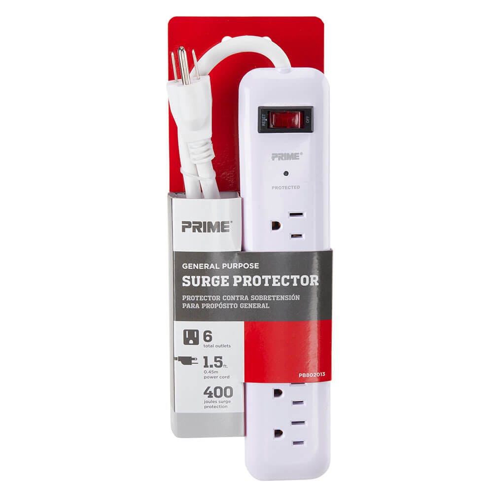 Prime 6-Outlet General Purpose Surge Protector