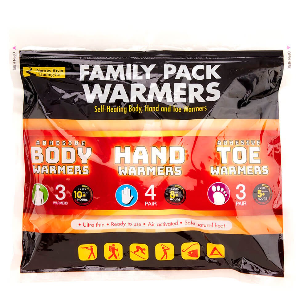 Narrow River Trading Co. Family Pack Assorted Warmers. 10 Piece