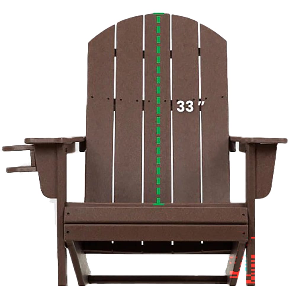 Durapatio Heavy Duty Adirondack Chair, White