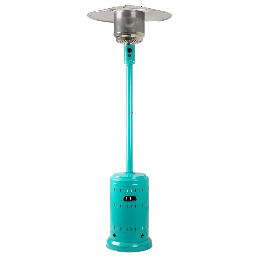 46,000 BTU Commercial Outdoor Propane Patio Heater with Wheels, Bahama Blue