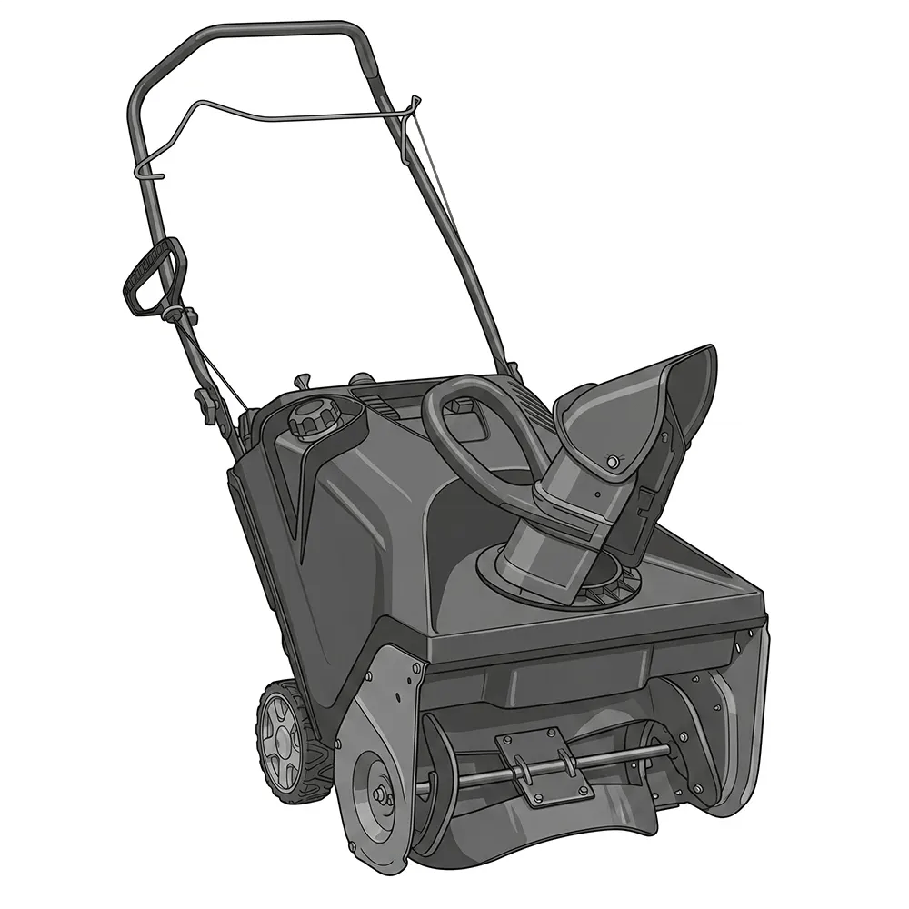 Famous Brand 21" 208cc Single-Stage Electric Start Snow Blower