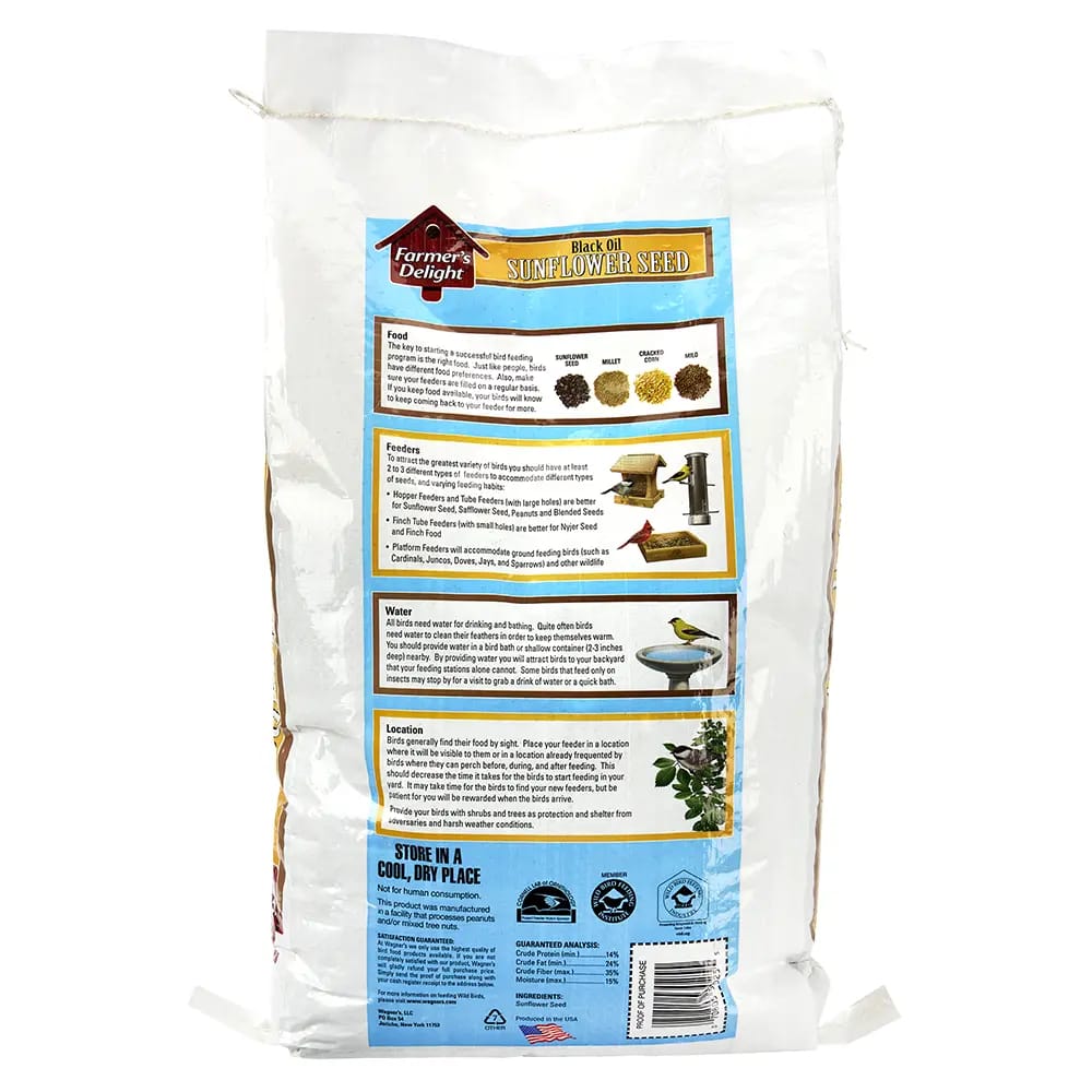 Farmer's Delight Black Oil Sunflower Seed, 10 lbs