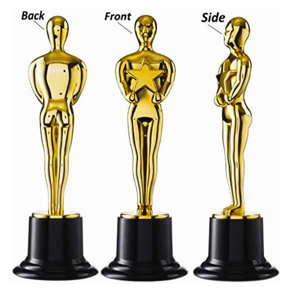 Prextex Trophy Awards, 6-Pack, Gold