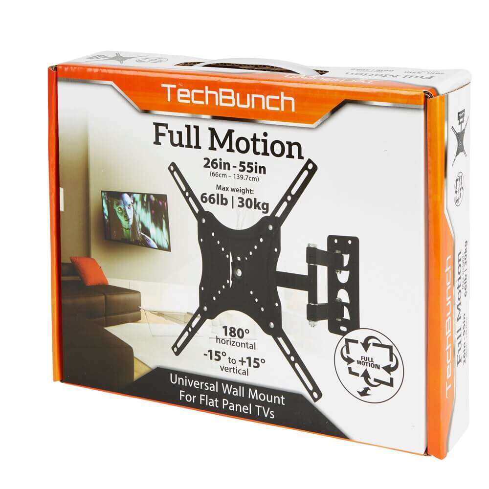 TechBunch Full Motion Universal Small TV Wall Mount