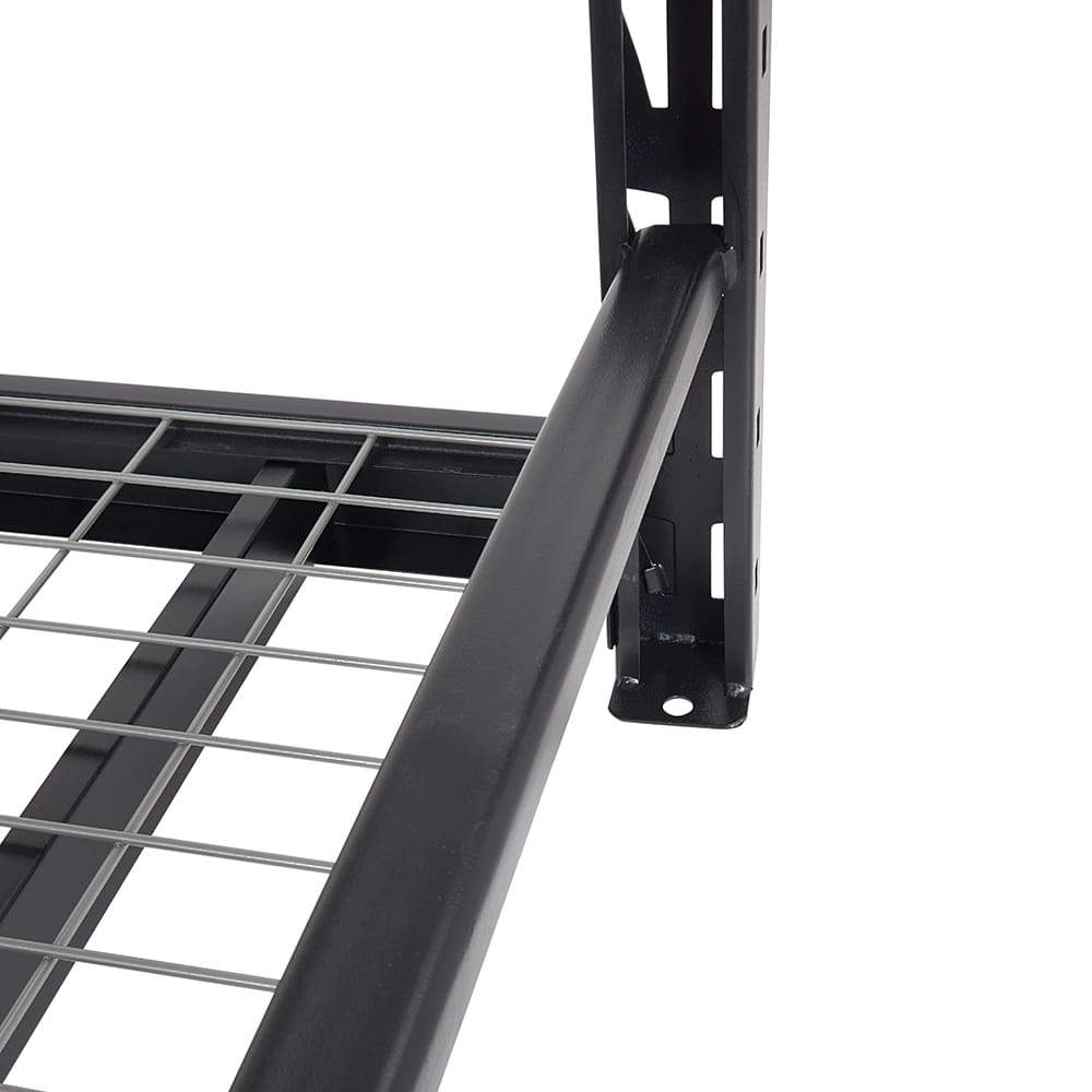 Method Storage Systems 4-Tier Heavy-Duty Adjustable Shelving Unit, Black