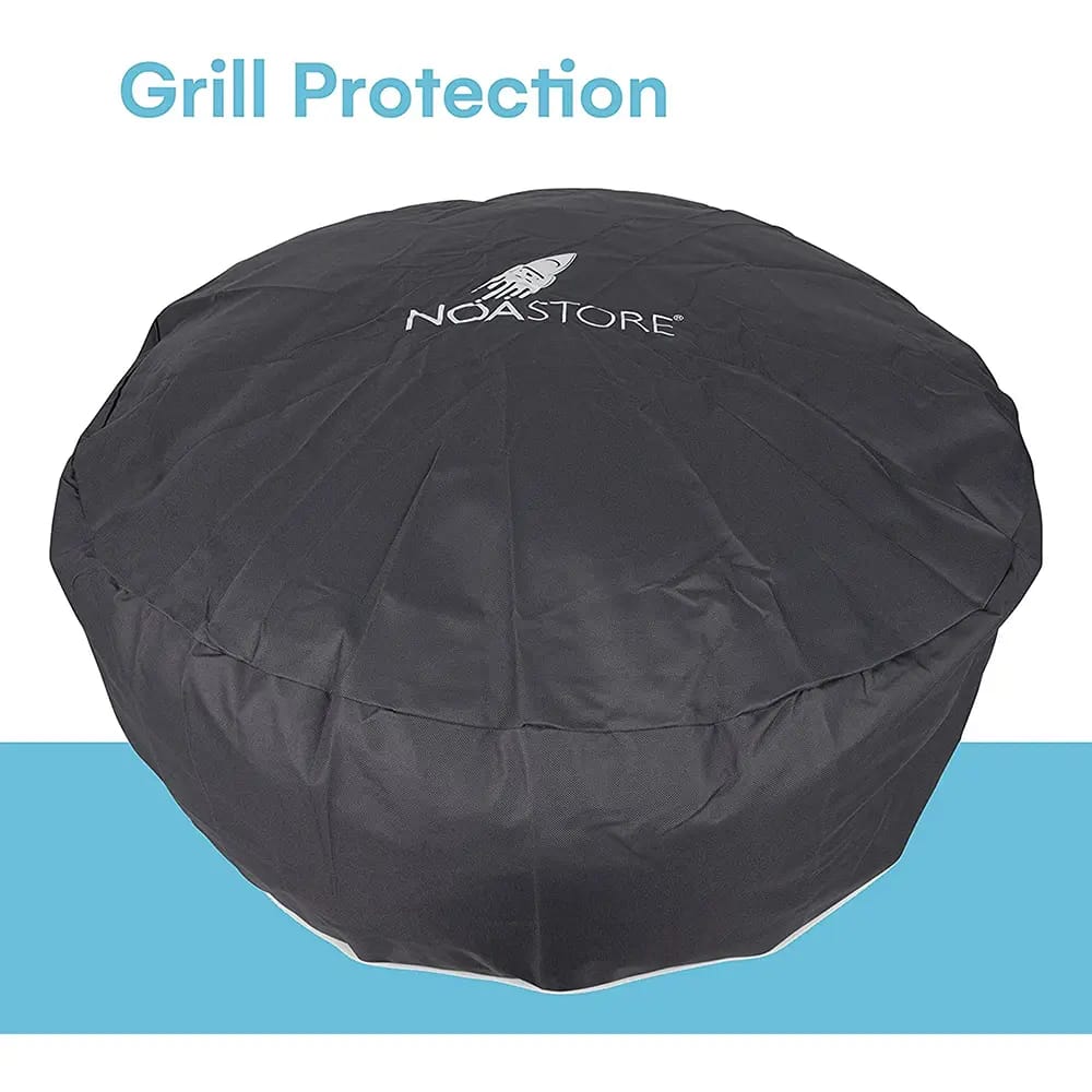 Noa Store 30" Round Fire Pit Cover, Black