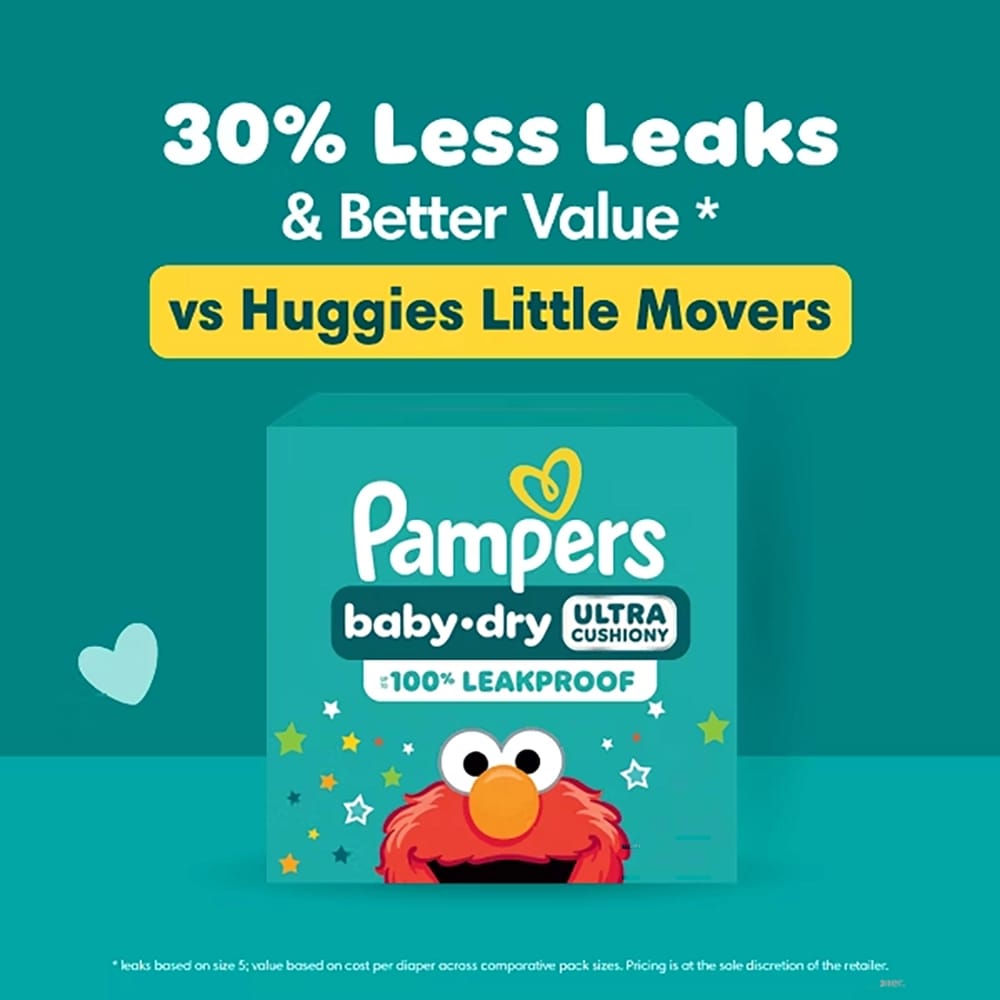 Pampers Baby Dry Diapers Super Pack, Size 5, 78 Pack