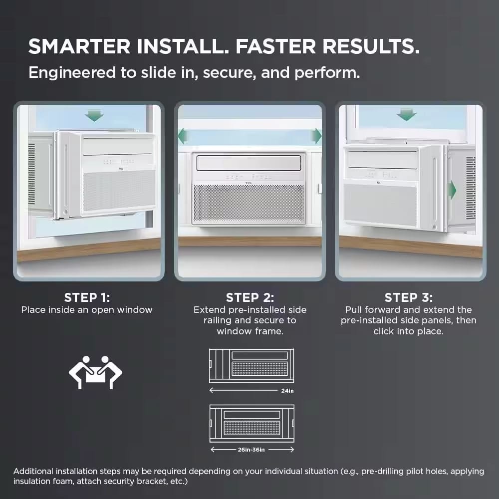 TCL 12,000 BTU Ultra-Quiet Inverter Window Air Conditioner