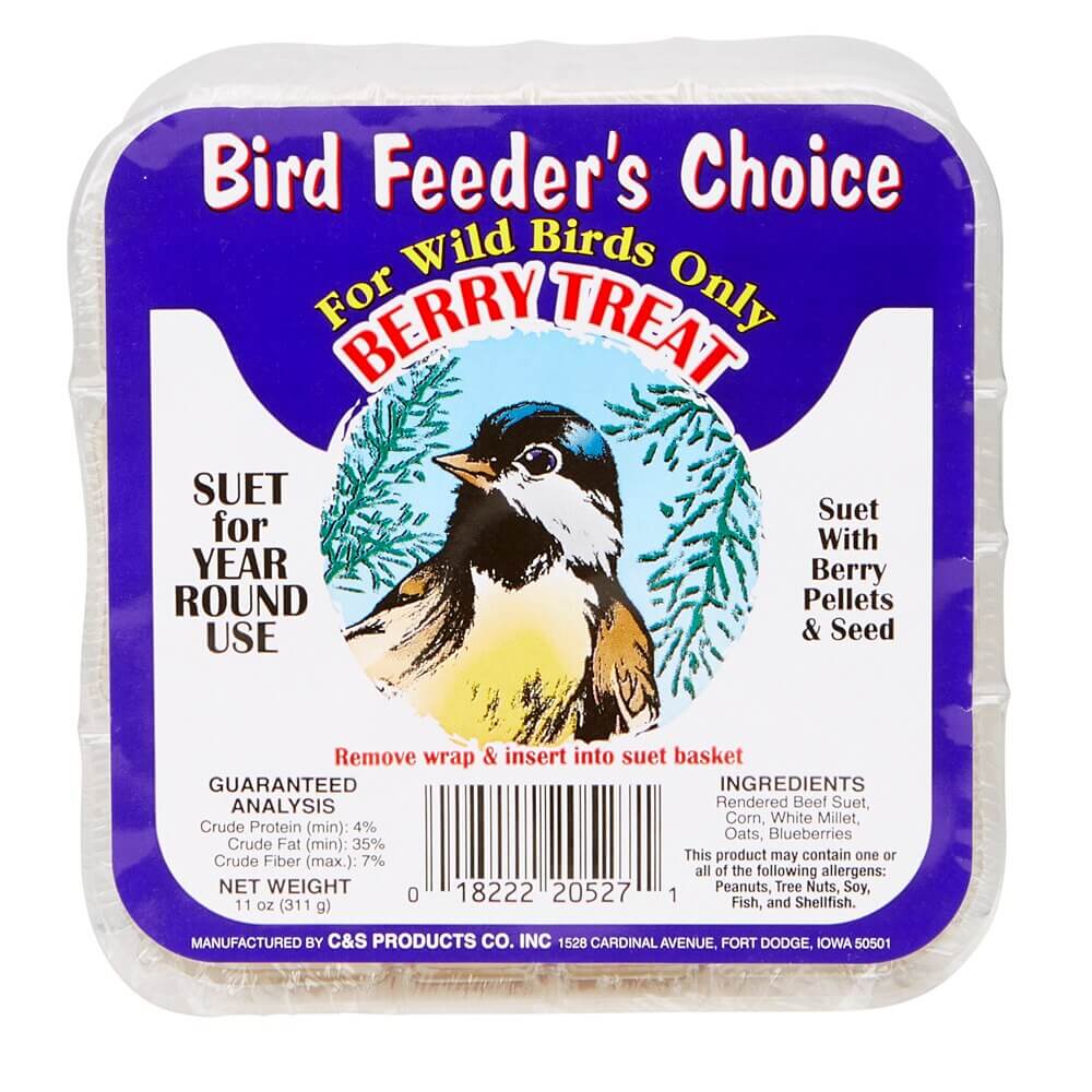 Bird Feeder's Choice Berry Treat Suet, 11 oz