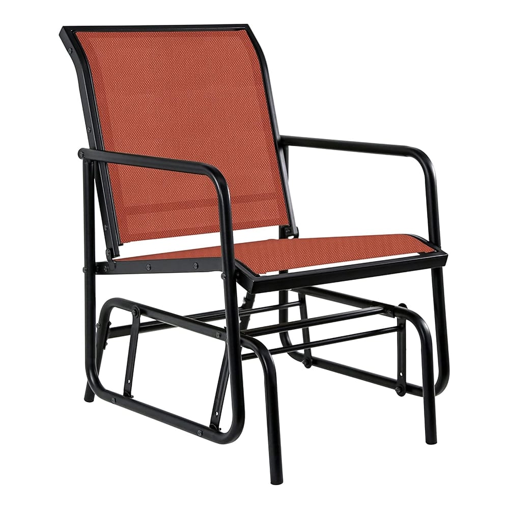 Patio Sling Glider Chair, Orange