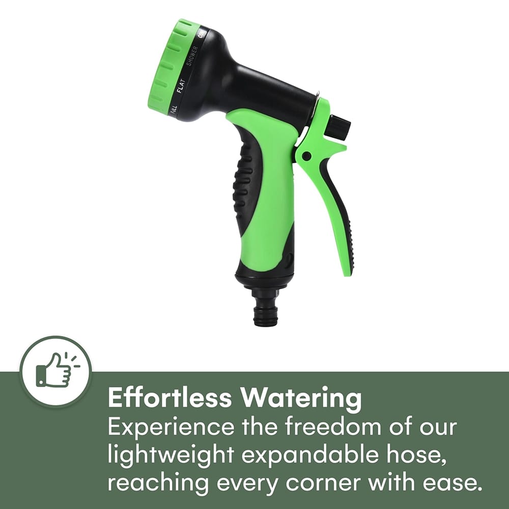 2WAYZ 50' Expandable Garden Hose, Black