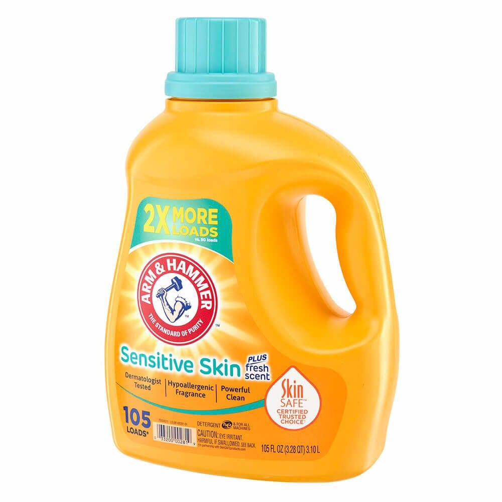 Arm & Hammer Sensitive Skin Plus Fresh Scent Detergent, 105 oz