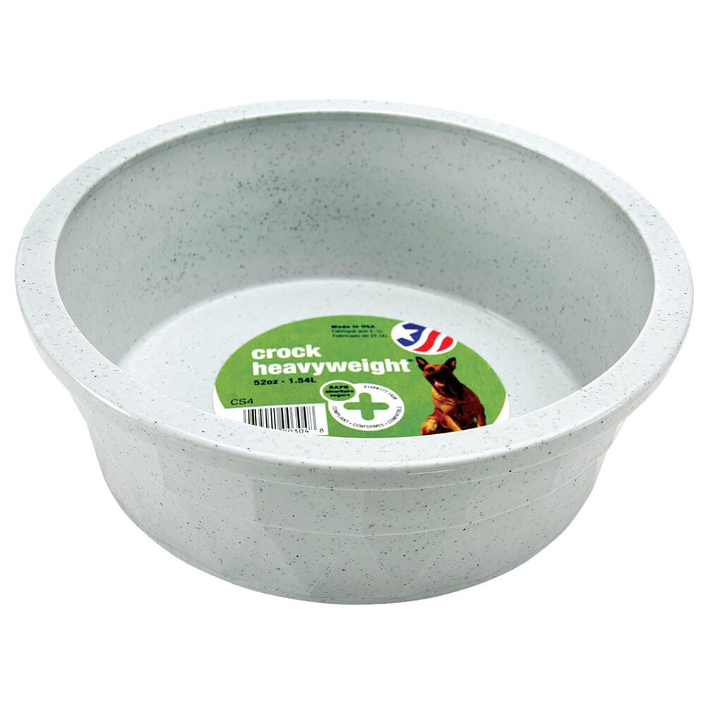 Crock Heavyweight Large Pet Dish, 52 oz