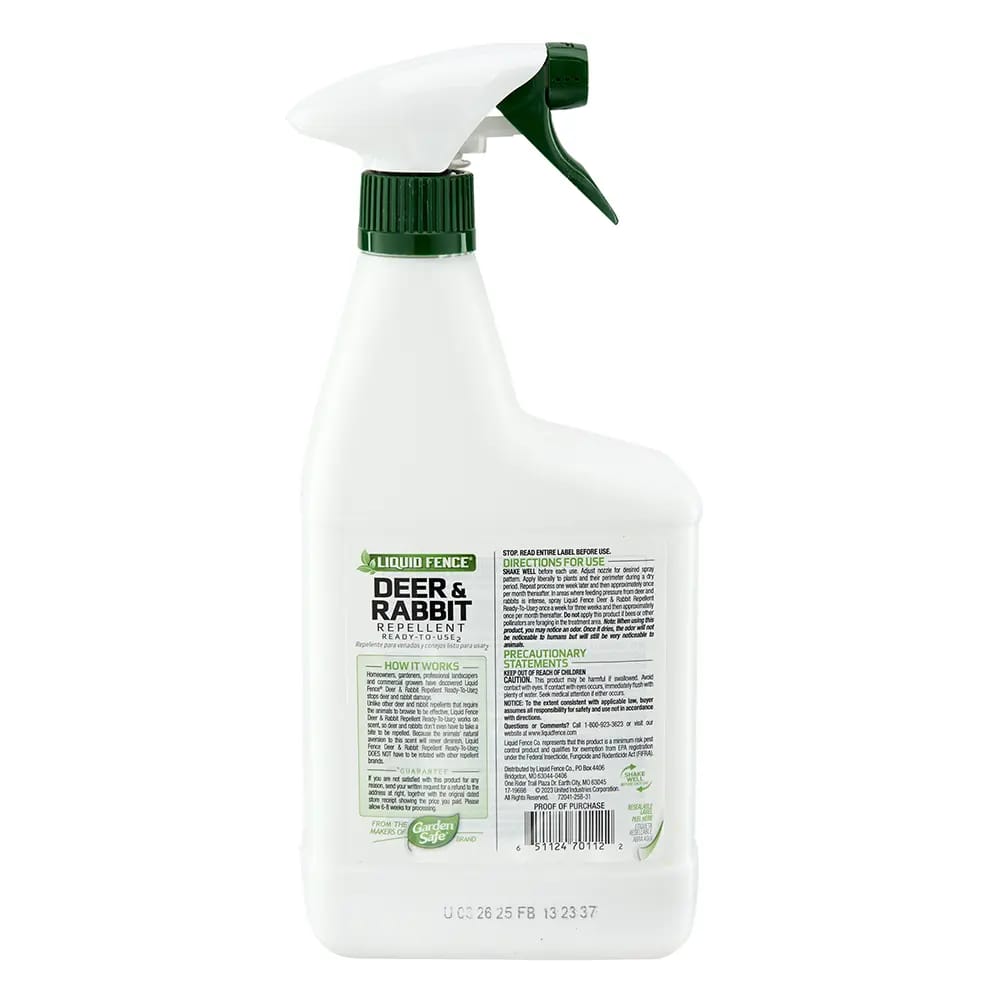 Liquid Fence Deer & Rabbit Repellent, 32 oz.