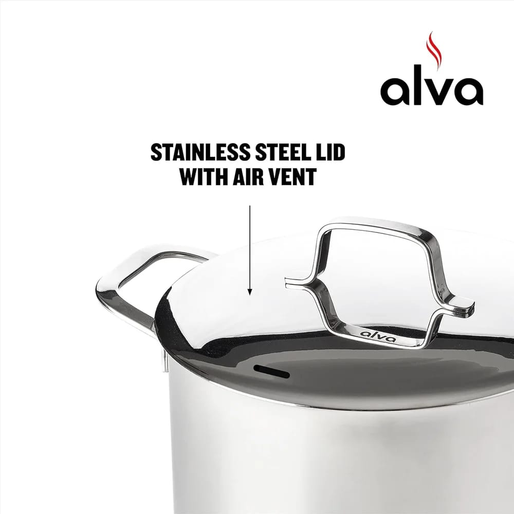 Alva Maestro 5.4 Qt Stainless Steel Casserole Dish with Lid