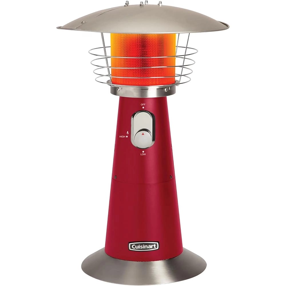 Cuisinart Portable Tabletop Patio Heater, Red, 11,000 BTU
