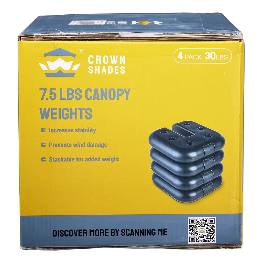 Crown Shades Gazebo Canopy Weights, 4 pk, 7.5 lbs