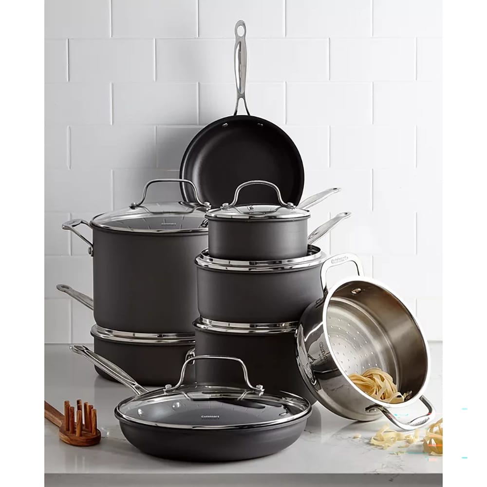 Cuisinart 14-Piece Chef's Classic Nonstick Hard Anodized Set, Black