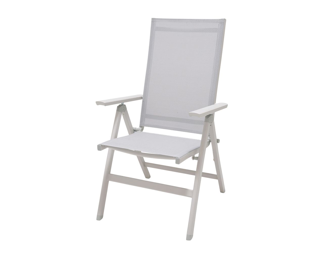 Barbeques Galore Frankie Folding Recliner Chair, Bone