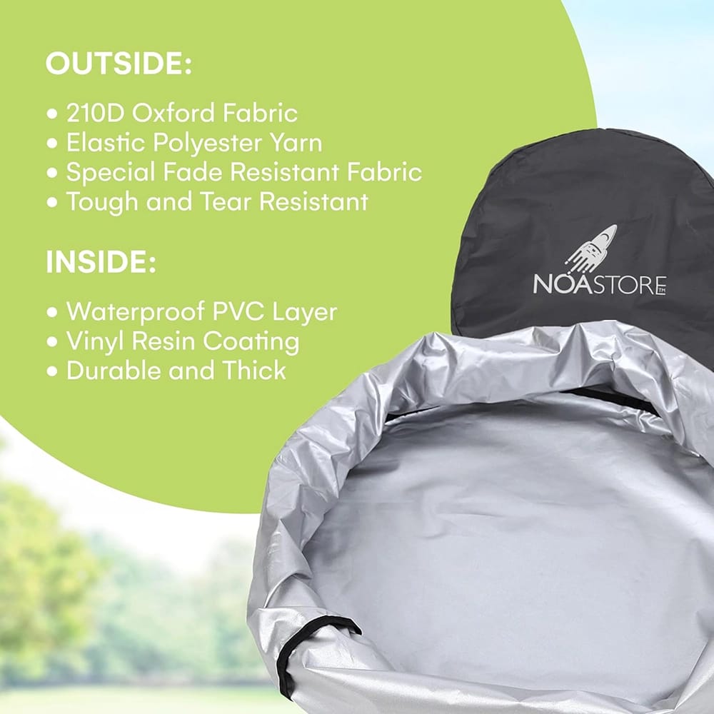 Noa Store 18" Grill Cover, Gray