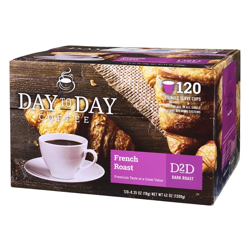 Day To Day French Roast Coffee Cups, 120 ct.