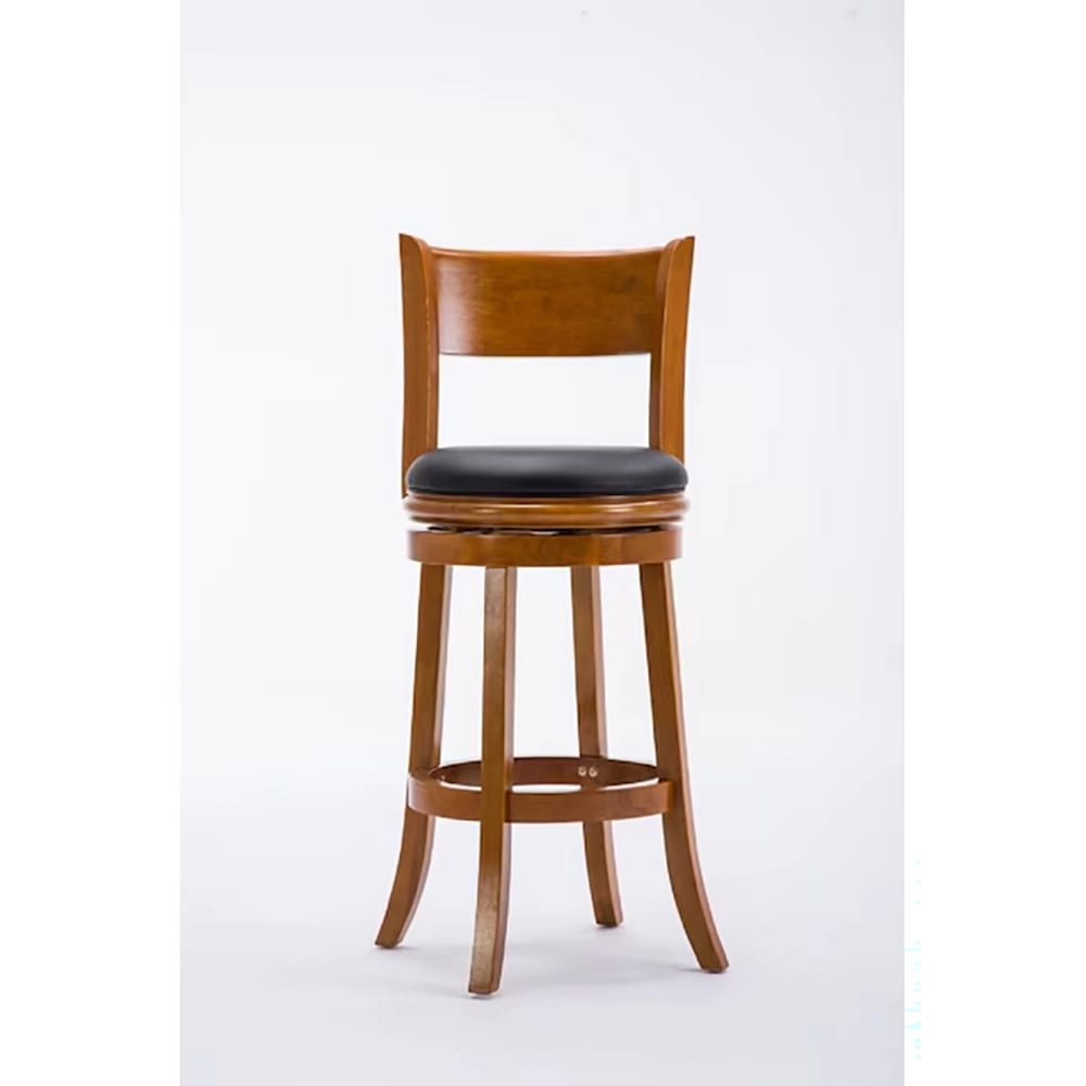Boraam Industries 29" Counter Height Swivel Bar Stool, Fruitwood