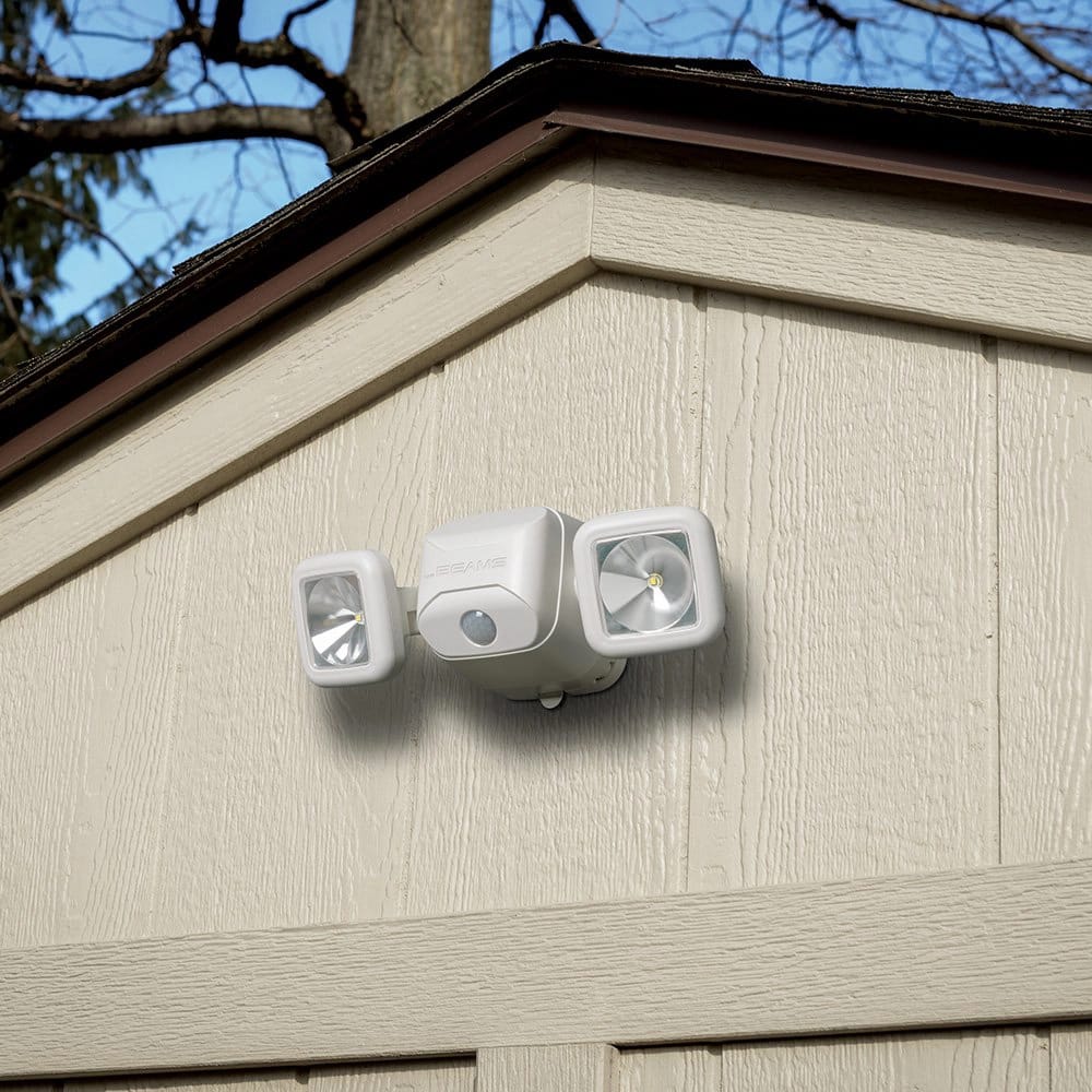 Mr. Beams 500 Lumen Wireless Motion Sensing LED Spotlight, White