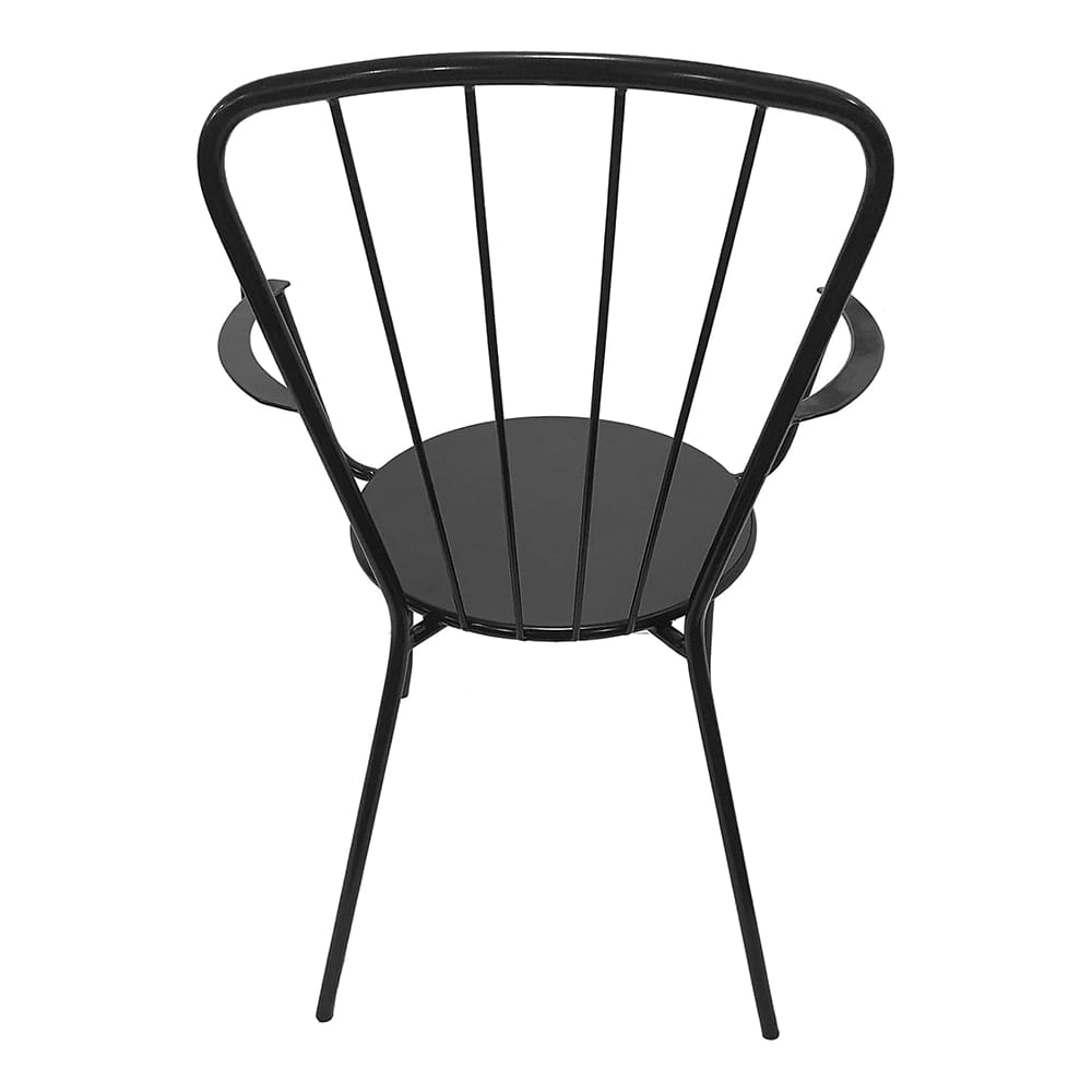 Outdoor Dining Chairs, Black, 2 Count