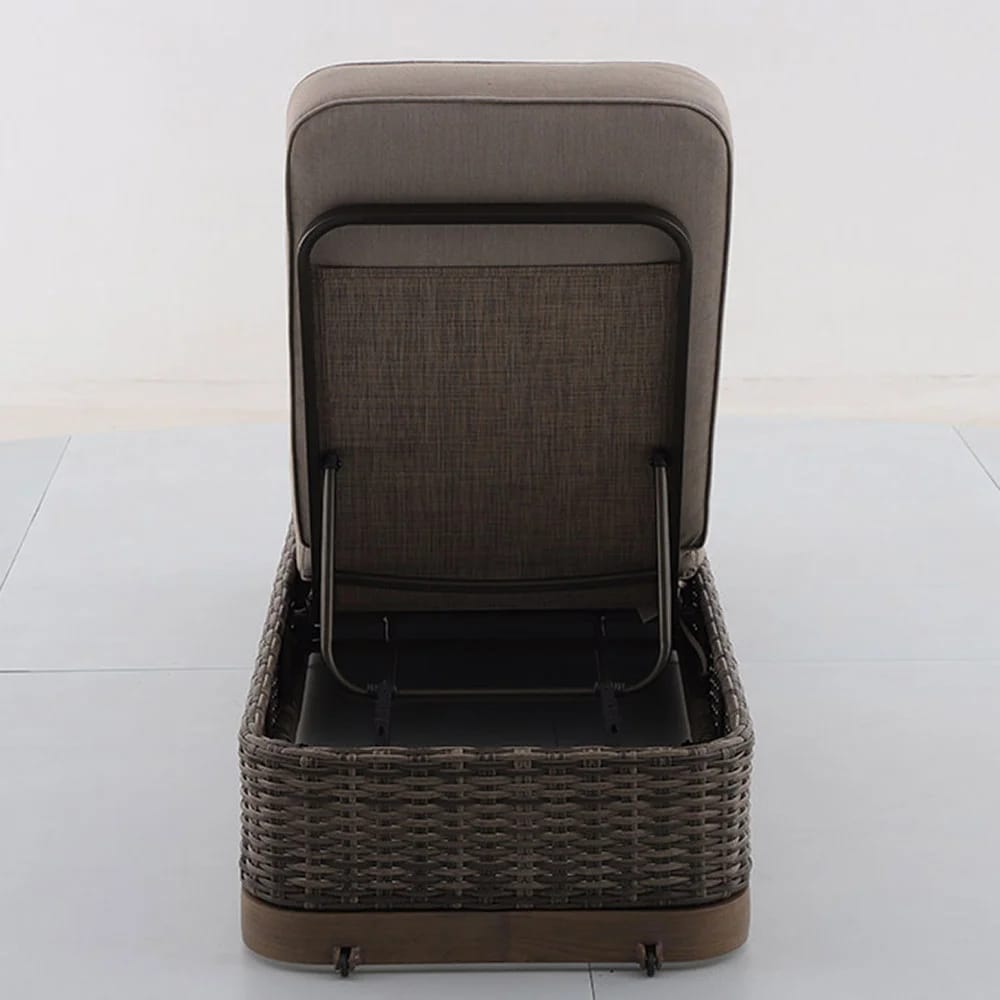 Home Decorators Collection Avondale Resin Wicker Chaise, Brown