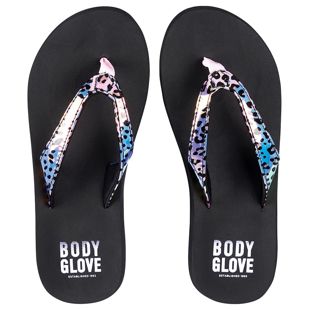 Body Glove Women's Aurora Leopard Print Thong Flip Flop Sandals