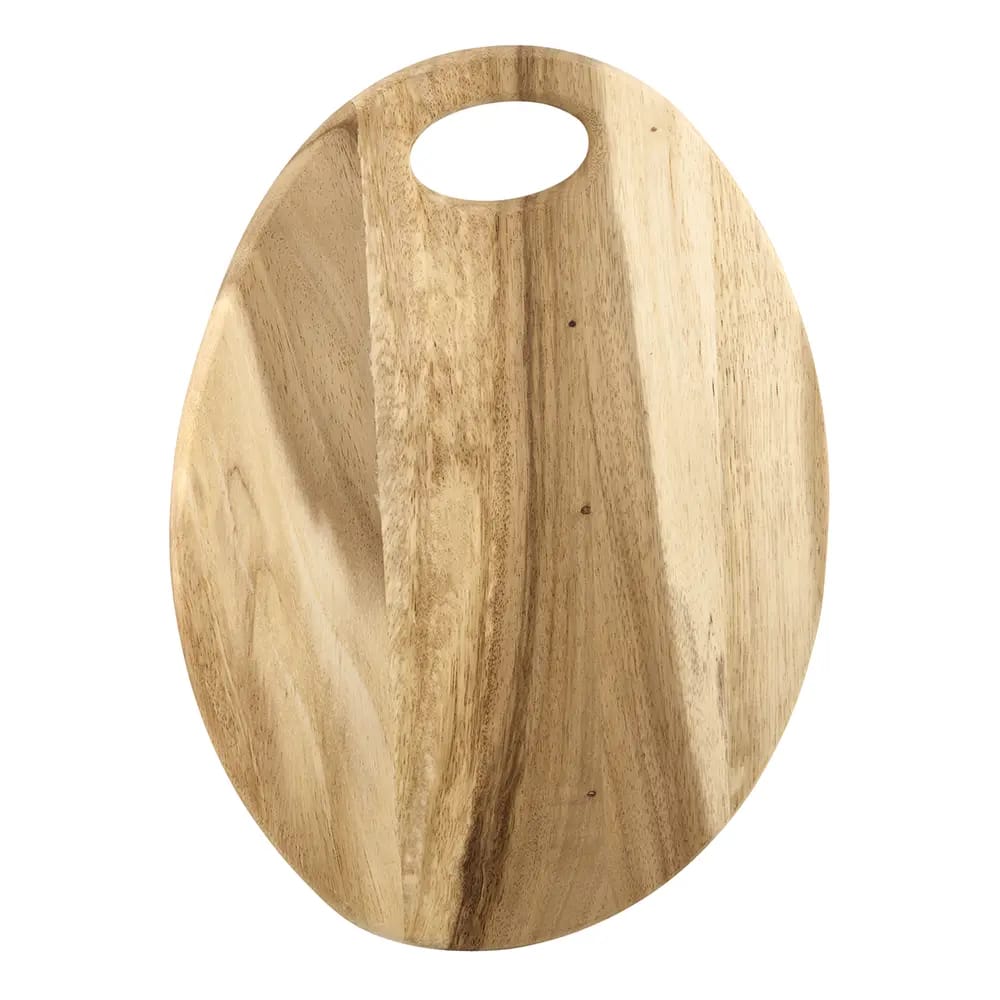 Santa Fe Oval Acacia Wood Cutting Board, 16" x 12"