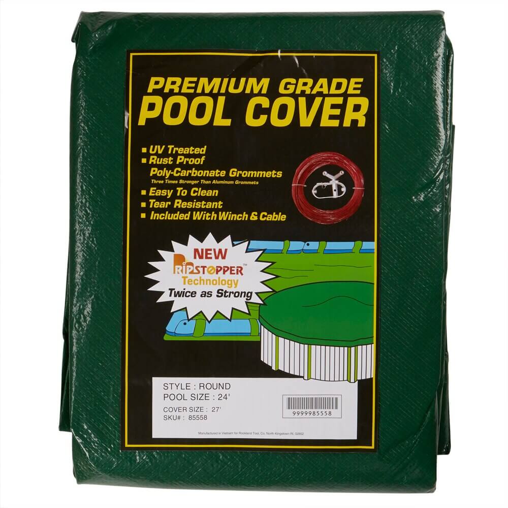 Premium Grade Round Winter Pool Cover, 27'