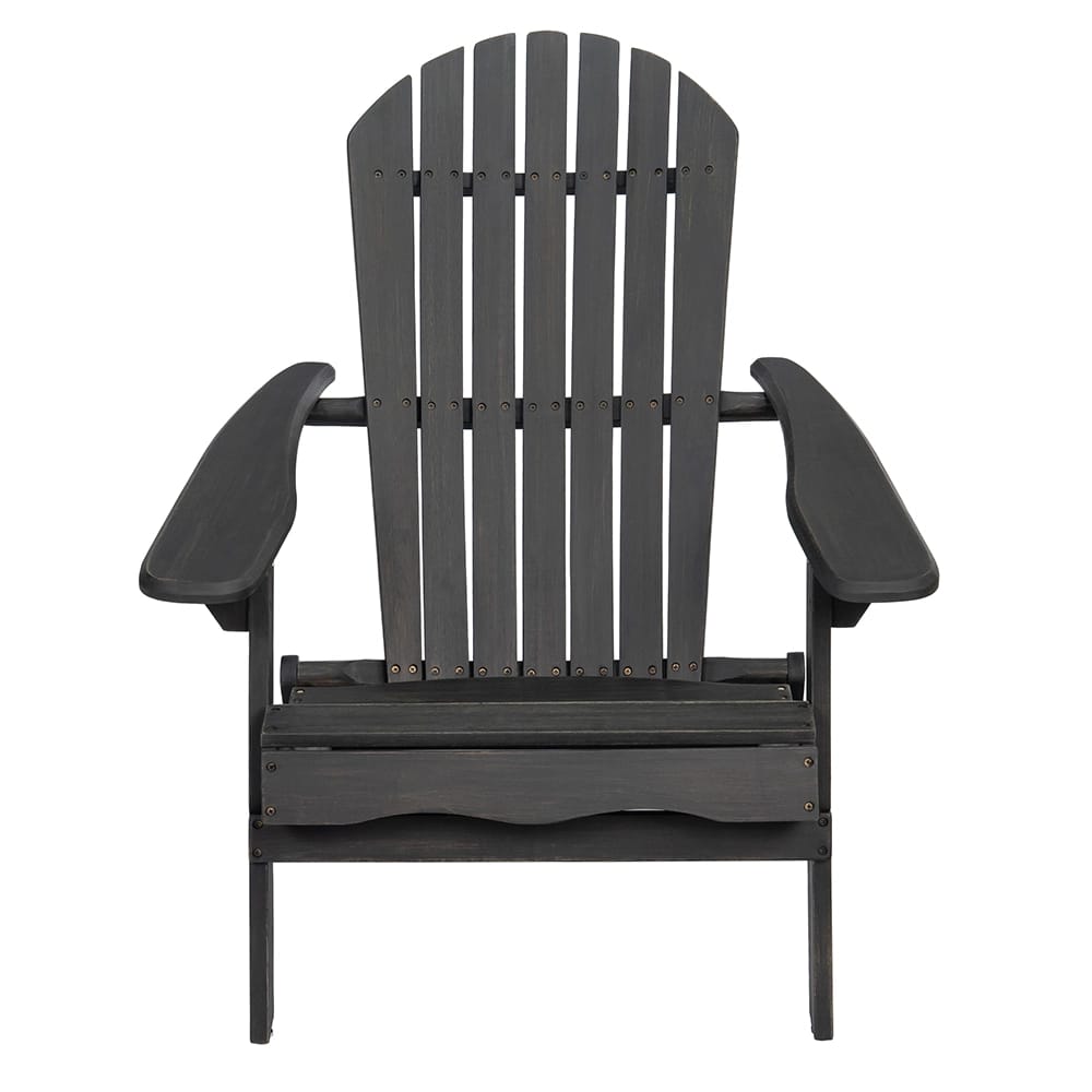 Folding Adirondack Chair, Dark Gray