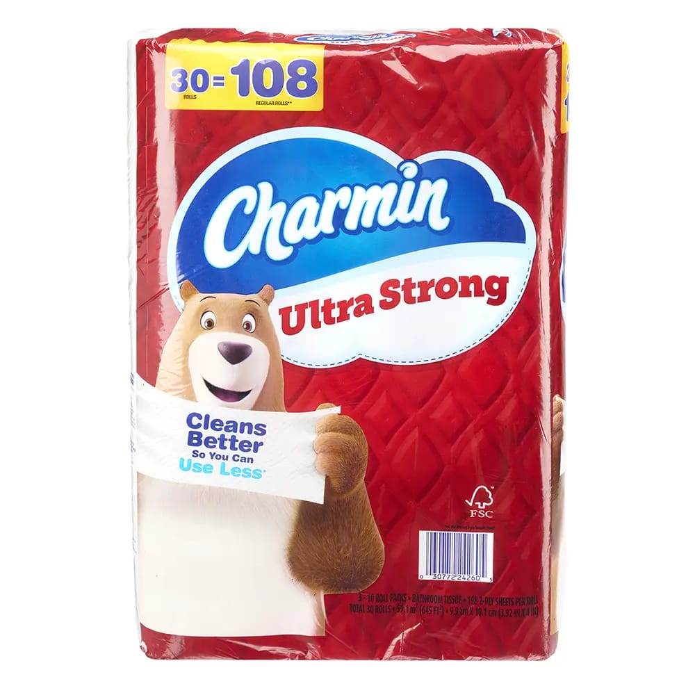 Charmin Ultra Soft Toilet Paper, 30 Mega Rolls