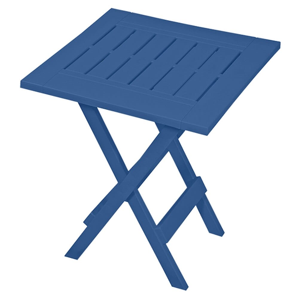 Gracious Living Folding Side Table, Blue