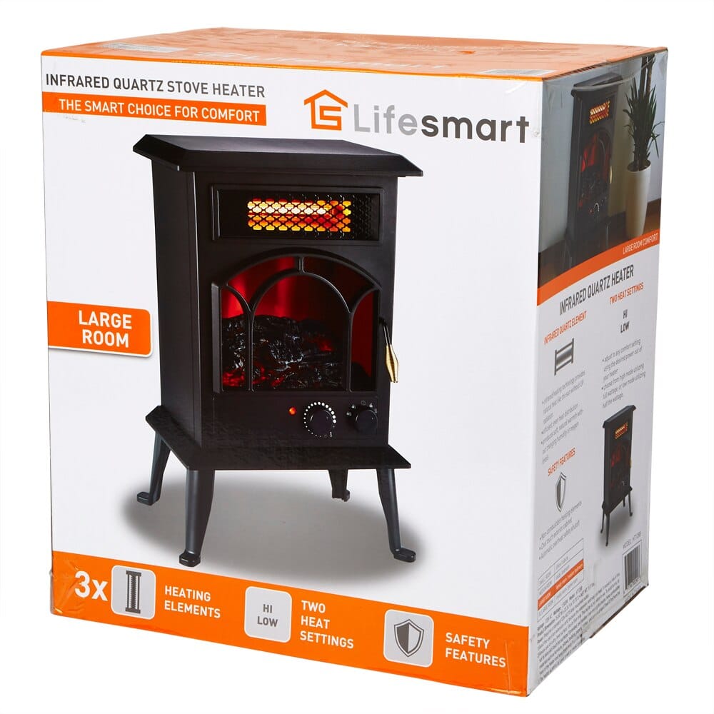 Lifesmart Infrared 3-Element Quartz Stove Heater
