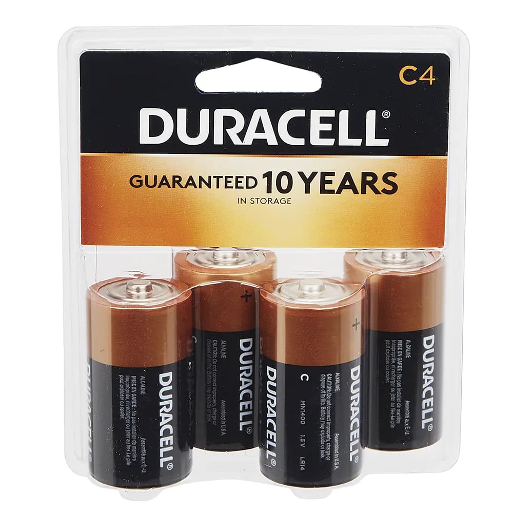 Duracell C Batteries, 4pk.