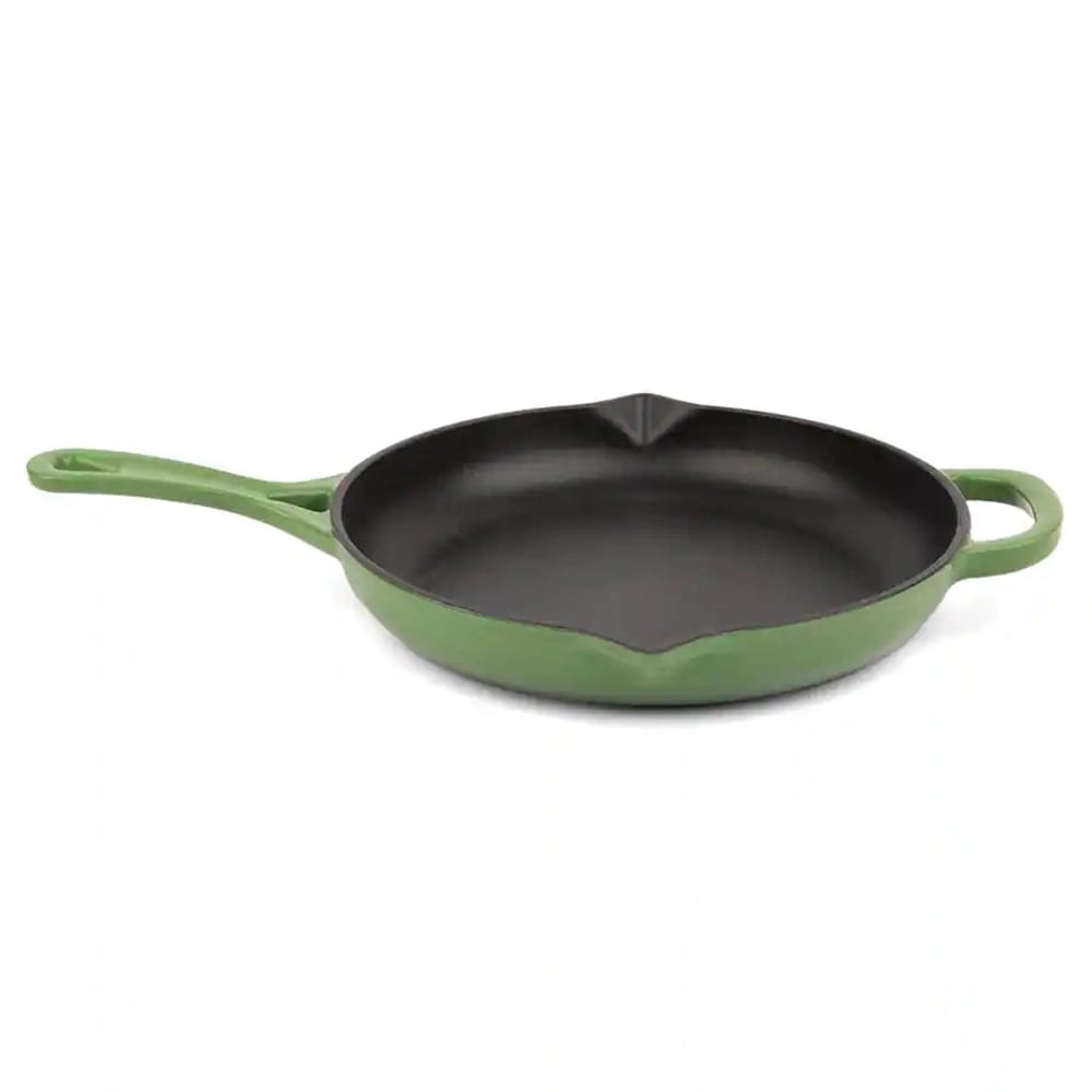 Larder & Vine 10" Enameled Cast Iron Skillet, Okra