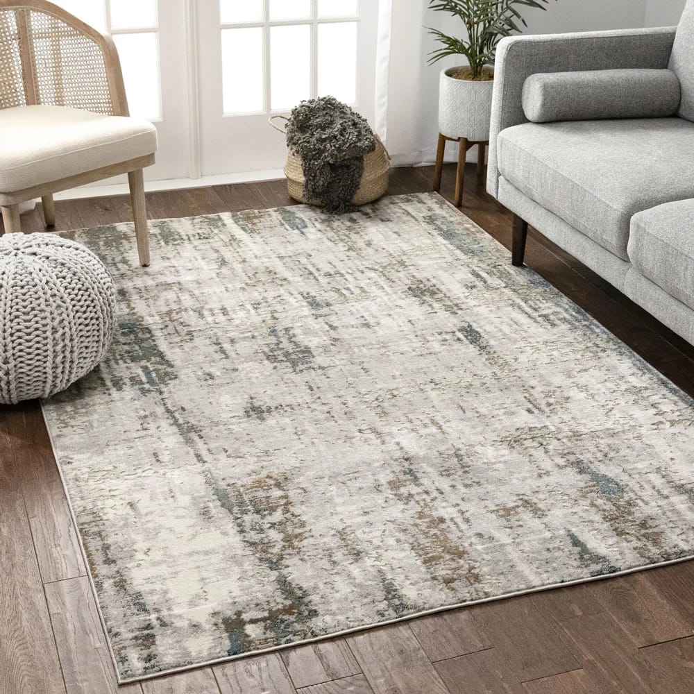 Well Woven 7'10" x 9'10" Urbano Matteo Vintage Distressed Area Rug, Blue/Ivory