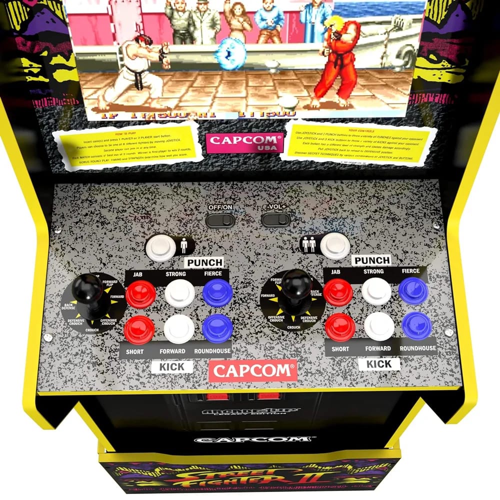 Arcade1up Capcom Legacy Street Fighter II with Riser