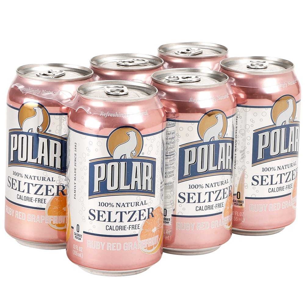 Polar Grapefruit Seltzer, 12 fl oz, 6 Count