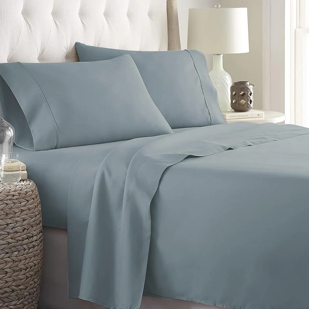 Danjor Linens 6-Piece Sheet Set, Queen, Spa Blue