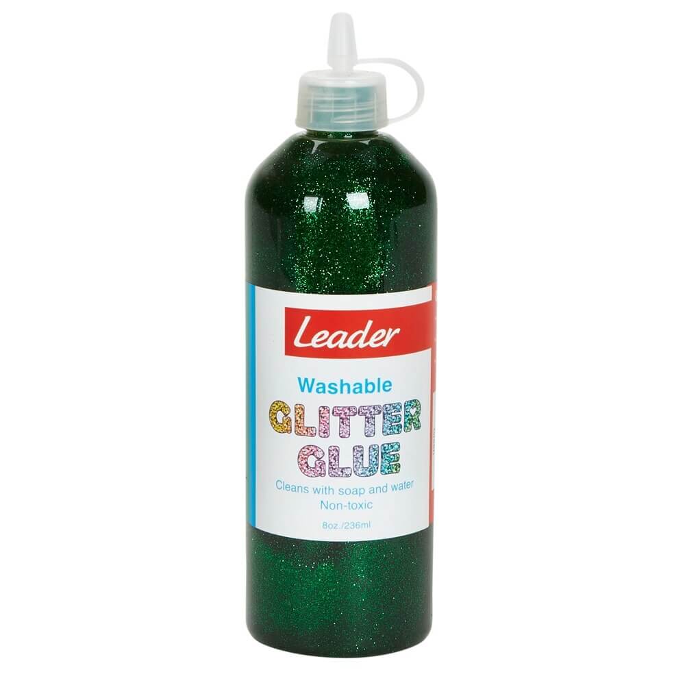 Washable Glitter Glue, 8 oz, Green