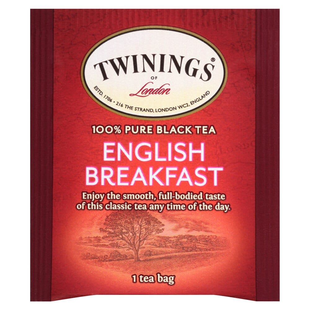 Twinings of London English Breakfast Black Tea Bags, 20 Count