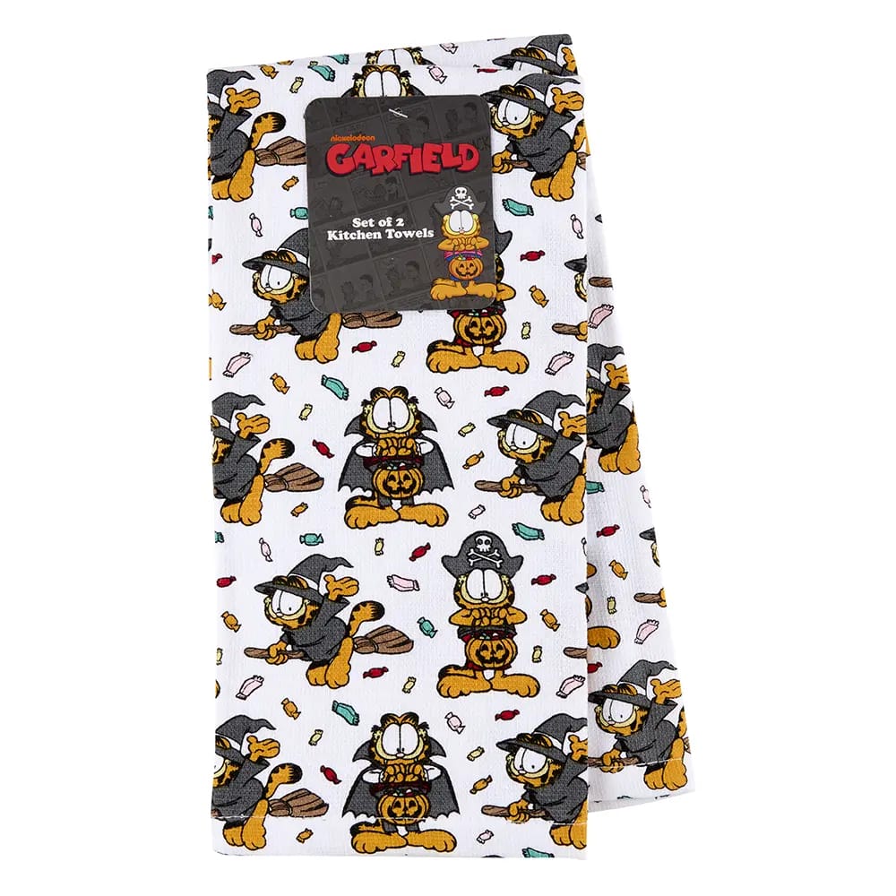 Disney, Peanuts & Garfield Halloween Kitchen Towels, 2pk.