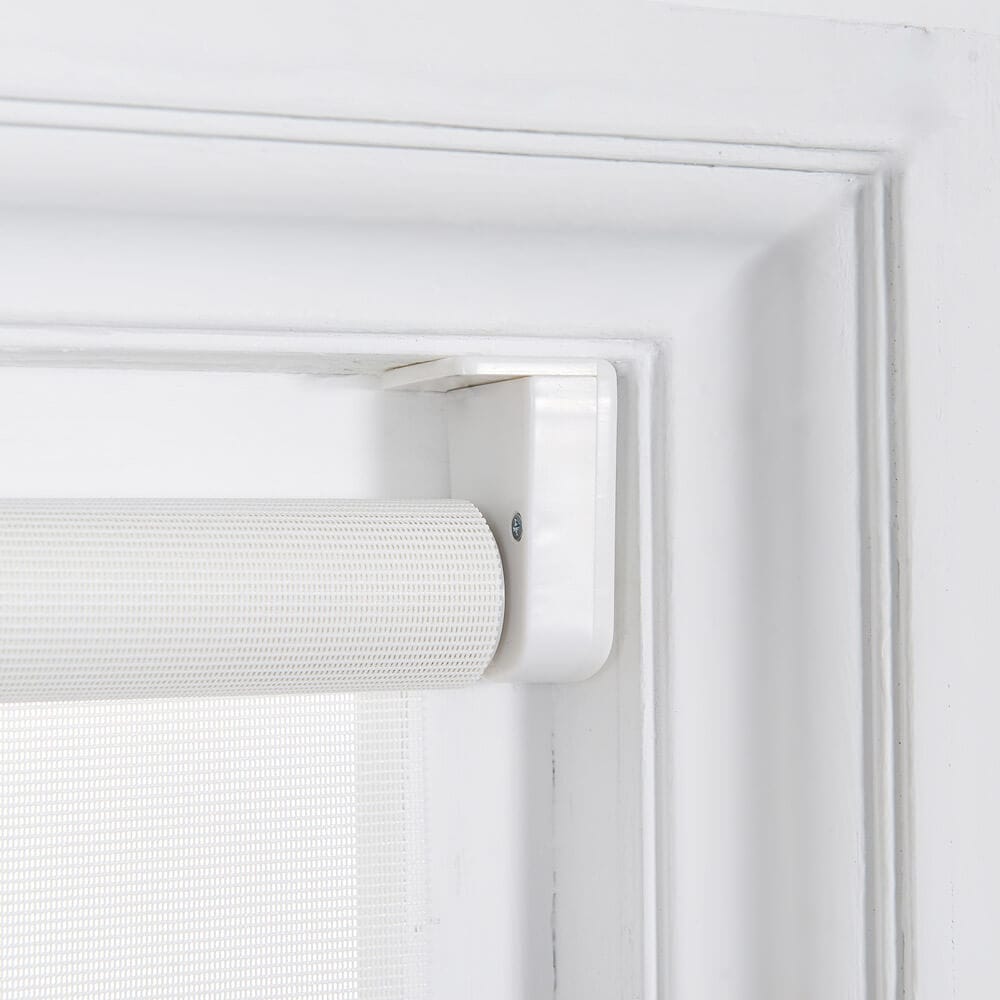 Push-Up Cordless Roller Shade with Solar Screen (60% Light Blockage), 72" x 72", White